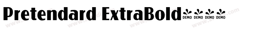 Pretendard ExtraBold字体转换